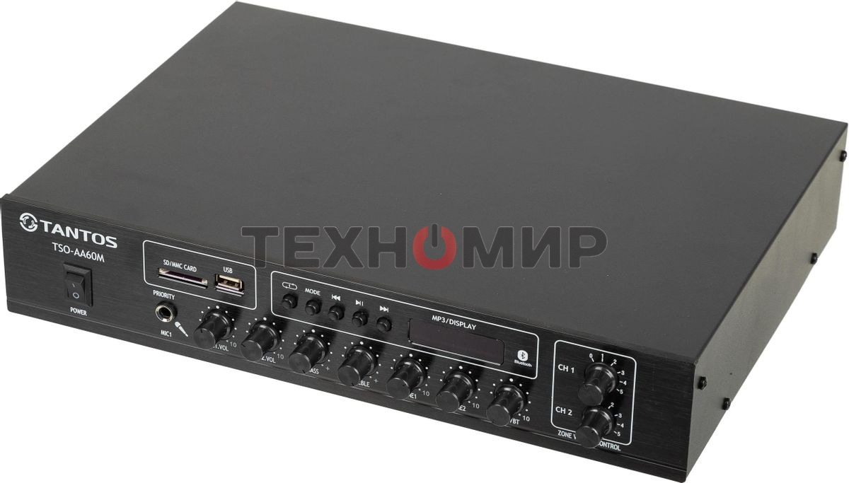 Усилитель Tantos TSo-AA60M выход 60Вт/100Вт (00-00001841)
