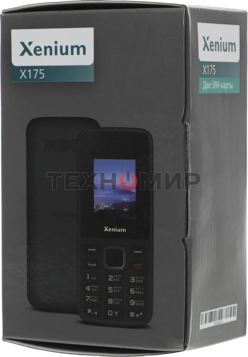 Мобильный телефон Xenium X175 черный моноблок 2Sim 1.8
