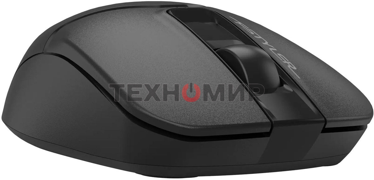 Мышь беспроводная A4Tech Fstyler FG12S черный, 1200 dpi, радиоканал, USB, кнопки - 3