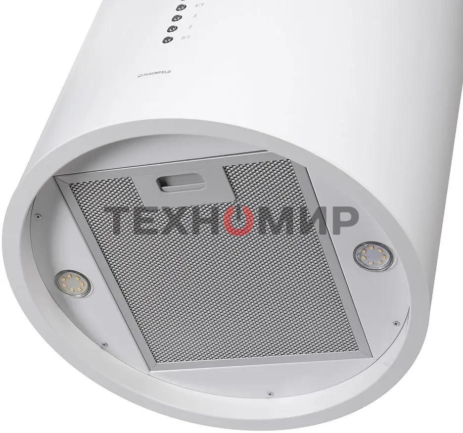 Вытяжка островная Maunfeld Lee Isla 39 белый, 38 см, 1000 куб. м/ч, 52 дБ