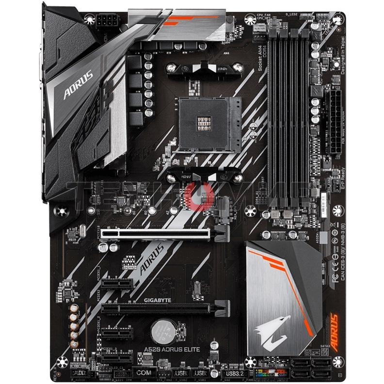 Материнская плата Gigabyte A520 AORUS ELITE, AM4, AMD A520, 4xDDR4, 4xSATA, 1xM.2, 1xPCI-E 3.0 x16, 1xHDMI, 1xDVI-D, 1x 1Gb LAN, 2xUSB 2.0, 4xUSB 3.2 Gen 1, 3x3.5 мм, 7.1, Micro-ATX