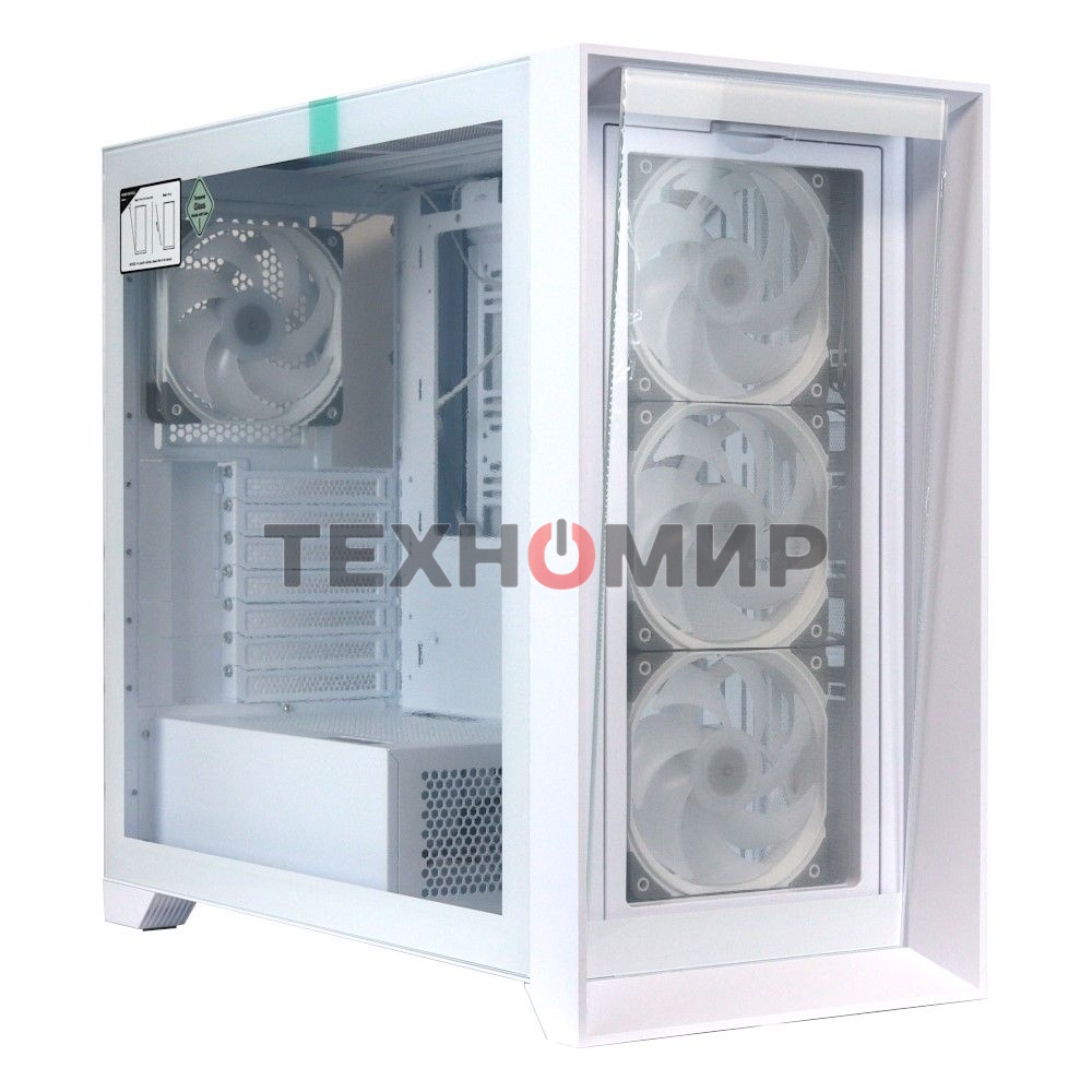 Компьютерный корпус ACD Lagrange; ATX, белый, FANS: 120мм ARGb: 3 Top + 1 Rear + HUB. Drive bay int: 3x3,5