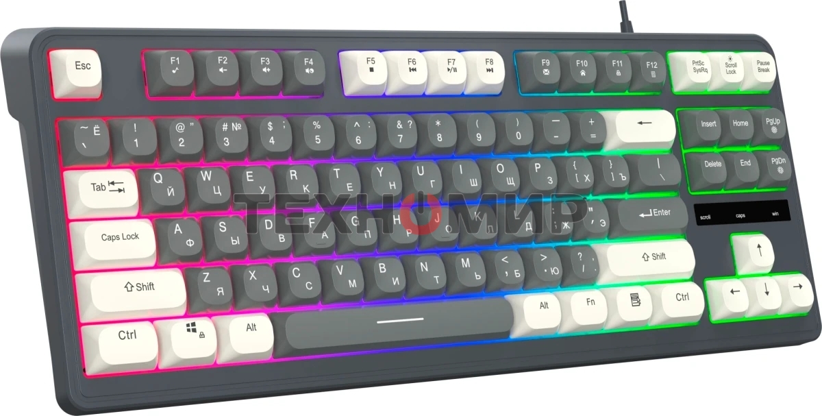 Клавиатура Oklick 711G проводная, USB Type-A, серый