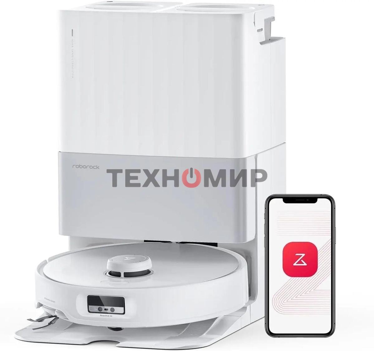 Пылесос-робот Roborock Qrevo Edge белый