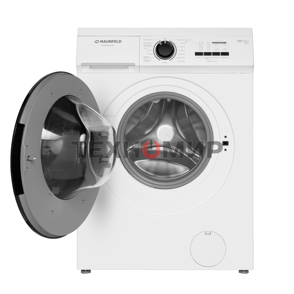 Стиральная машина Maunfeld MFWM106WH052 белый, загрузка фронтальная 6 кг, 1000 об/мин., класс: А+++