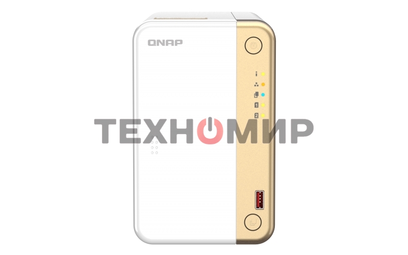 Сетевое хранилище channel QNAP TS-262-4G NAS 2 HDD trays, 2 x M.2 NVMe PCIe Gen 3 x1, 2-core Intel Celeron N4505 2.9 GHz, 4 Gb RAM (4Gb max), 1x2.5 Gigabit Ethernet, Slot PCIe Gen 3 x2, 2 USB 3.2 Gen 2 (10Gbps) Port, 2xUSB USB 2.0 port, 1xHDMI 2.0