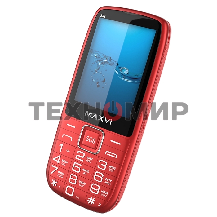 Мобильный телефон Maxvi B32 красный