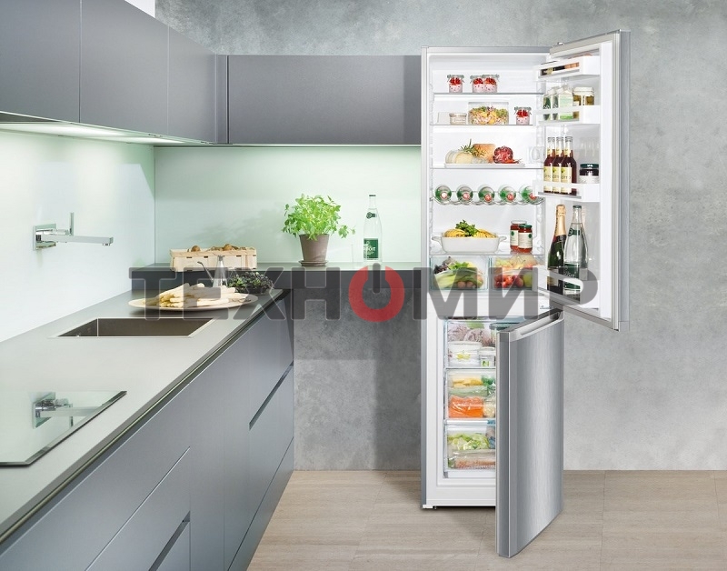 Холодильник Liebherr CUELE 3331-26 001 серебристый двухкамерный 212/84л морозилка снизу