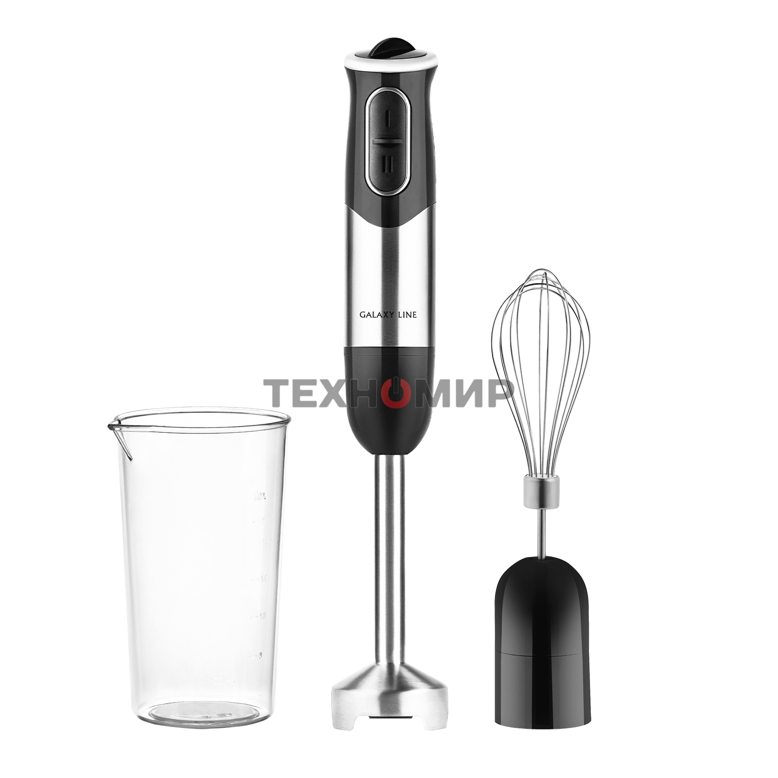Блендер Galaxy Line GL 2138, черный, погружной, 1000 Вт, 17 000 об/мин, 8 скоростей + режим 