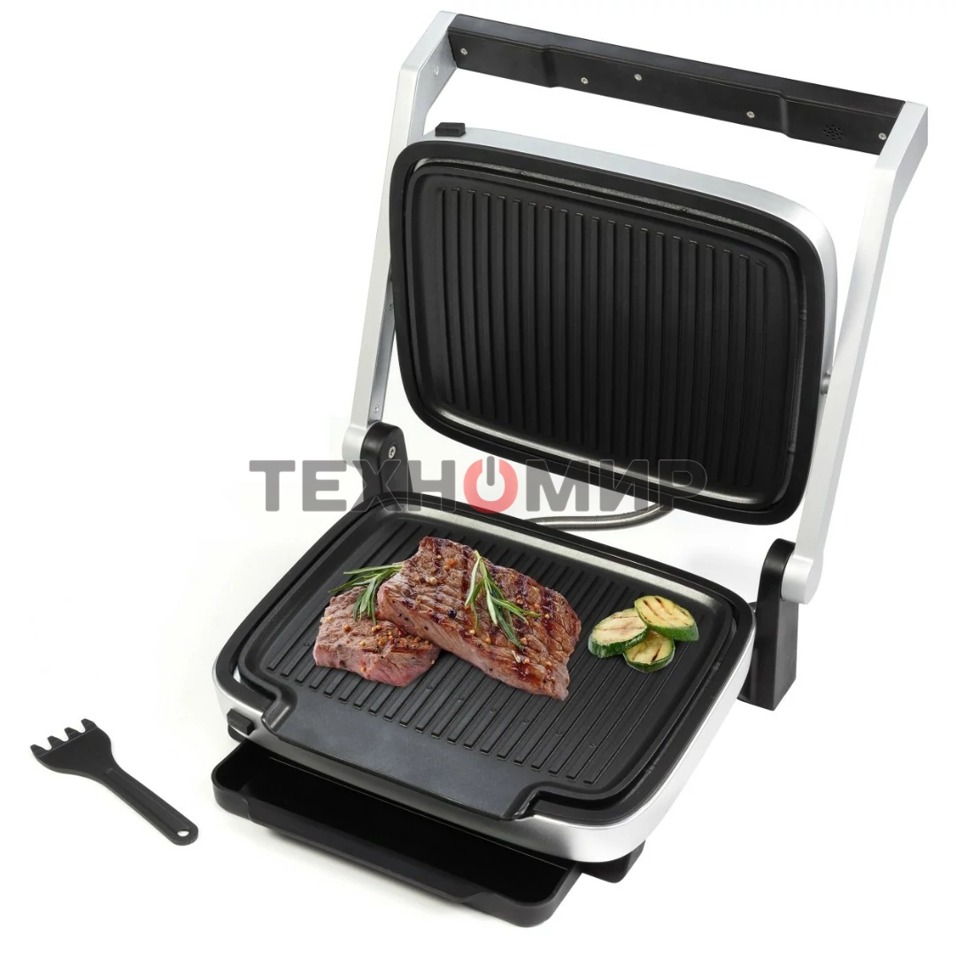 Гриль электрический Zigmund & Shtain ZEG-930 стальной/черный, 2000 Вт