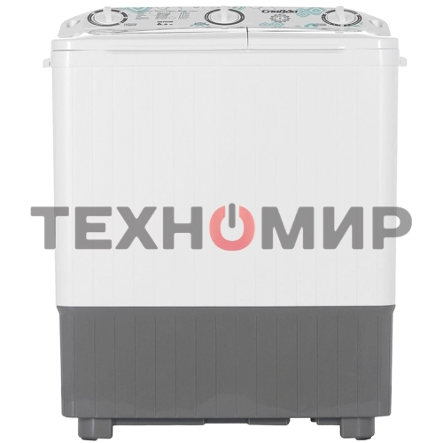 Стиральная машина Славда WS-60РЕТ белый/серый, загрузка вертикальная 6 кг, 1350 об/мин, класс: А