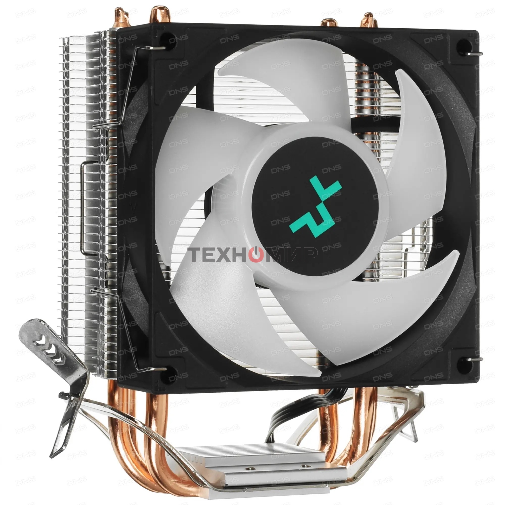 Кулер для процессора DEEPCOOL AG300 LED, 92 мм, алюминий/медь, 3050 об/мин, 30.5 дБ, 4 pin, 150 Вт, 129 мм