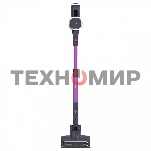 Пылесос вертикальный BQ VCA0201H фиолетовый, питание от аккумулятора, 250 Вт, уборка сухая, пылесборник 0.6 л, работа от АКБ max 40 мин