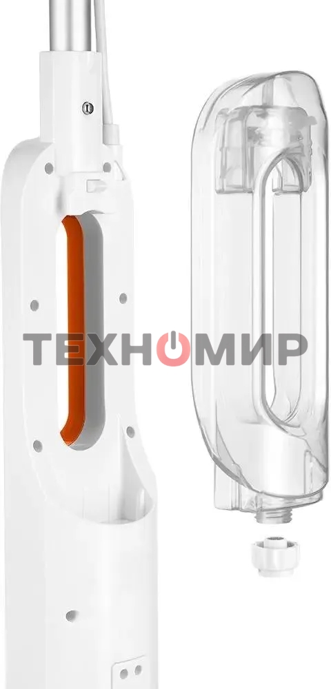 Швабра паровая Kitfort КТ-1048-2 1300Вт белый/оранжевый