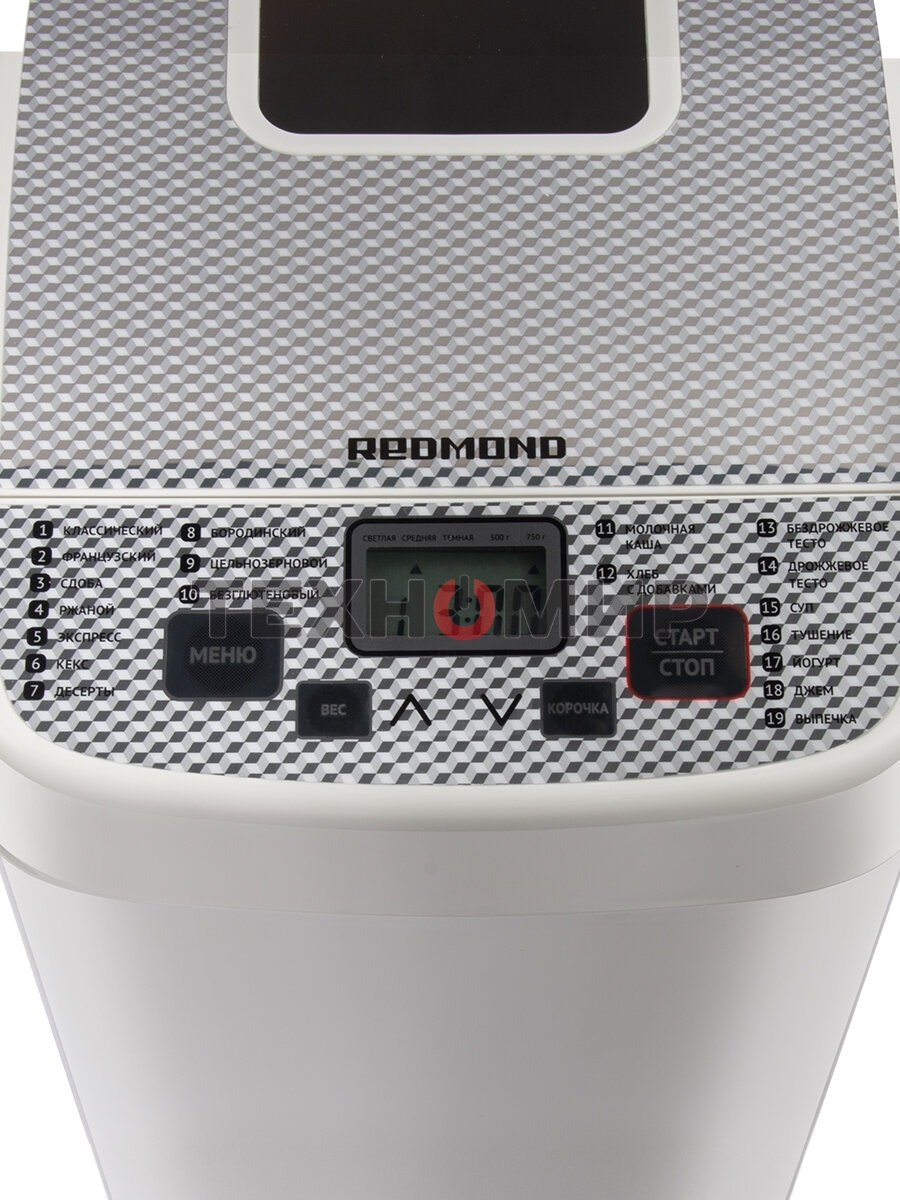 Хлебопечка Redmond RBM-1908 450 Вт, белый