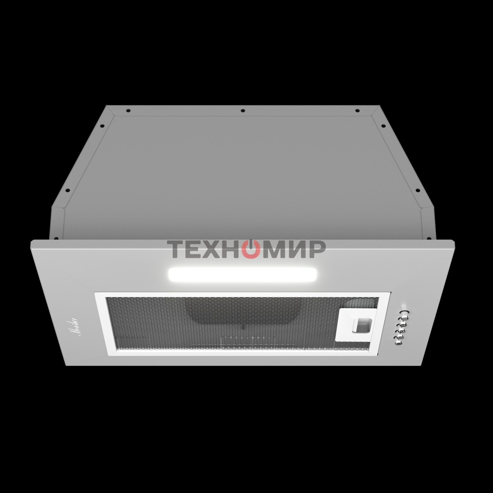 Вытяжка встраиваемая Monsher Angers 40 Acier серебристый, 40 см, 800 куб. м/ч, 45 дБ