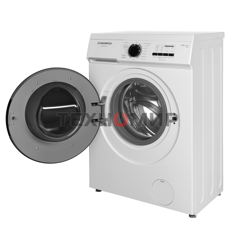 Стиральная машина Maunfeld MFWM106WH052 белый, загрузка фронтальная 6 кг, 1000 об/мин., класс: А+++