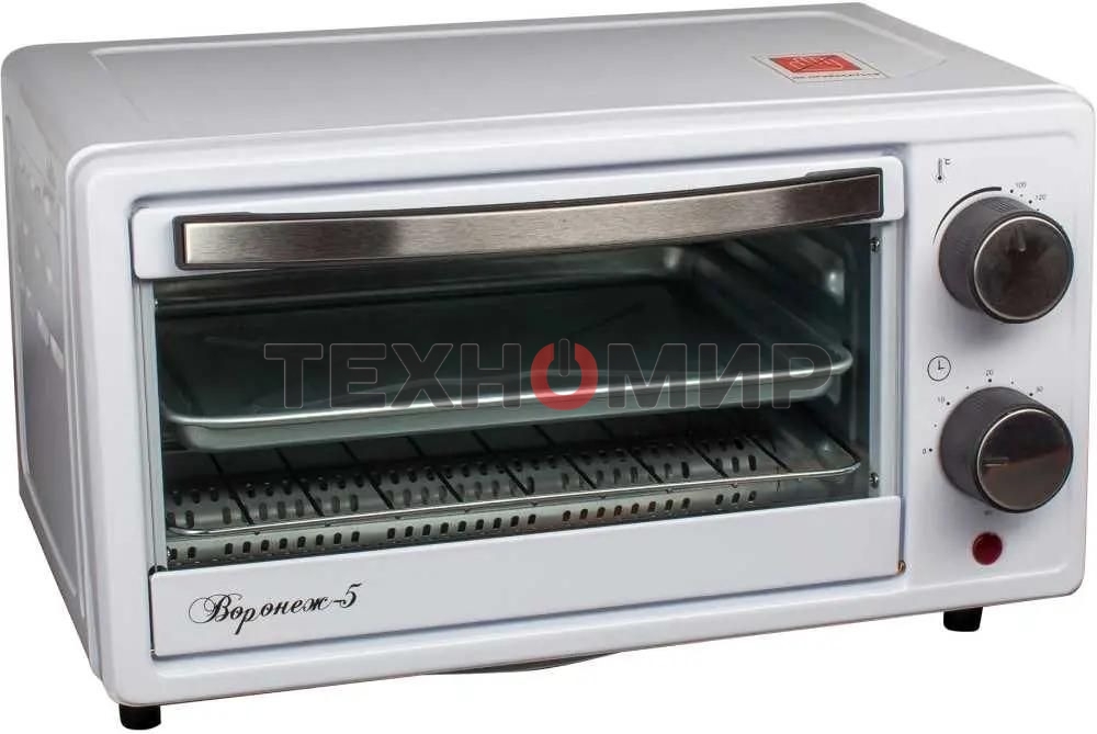 Мини-печь Великие Реки Воронеж-5, 900 Вт, 9 литров, таймер на 60 минут, функции духовки, гриля, тостера, быстрый нагрев, компактный размер