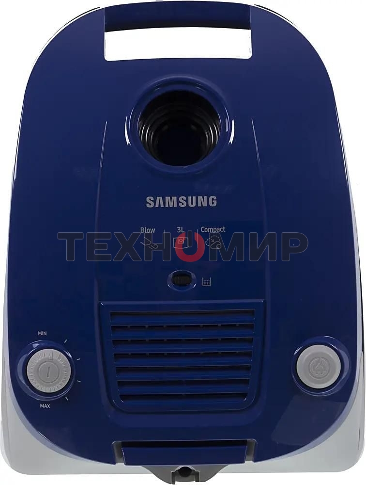 Пылесос Samsung VCC4140V3A синий, 320/1600 Вт, уборка сухая, пылесборник мешок 3 л