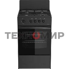 Плита газовая Darina S GM 441 001 At антрацит/черный, конфорок 4 шт, духовка 50 л, 50 см x 85 см x 51 см