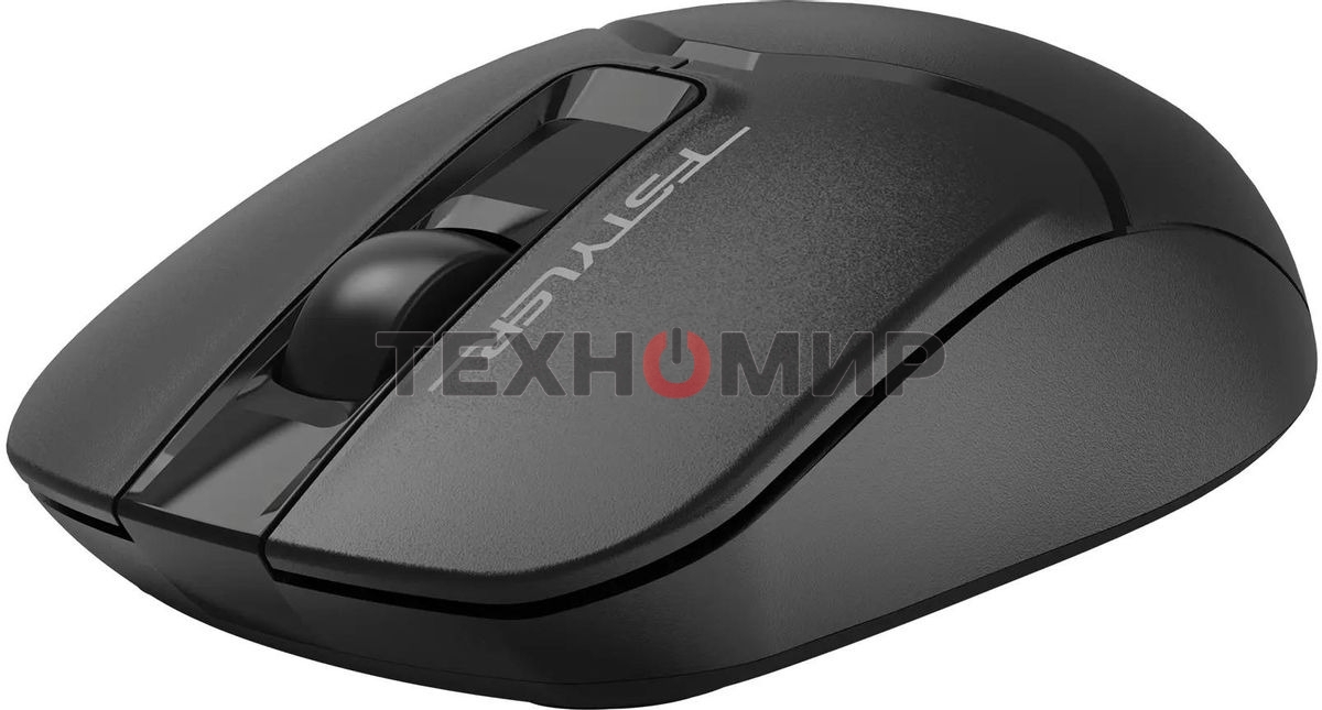 Мышь беспроводная A4Tech Fstyler FG12S черный, 1200 dpi, радиоканал, USB, кнопки - 3