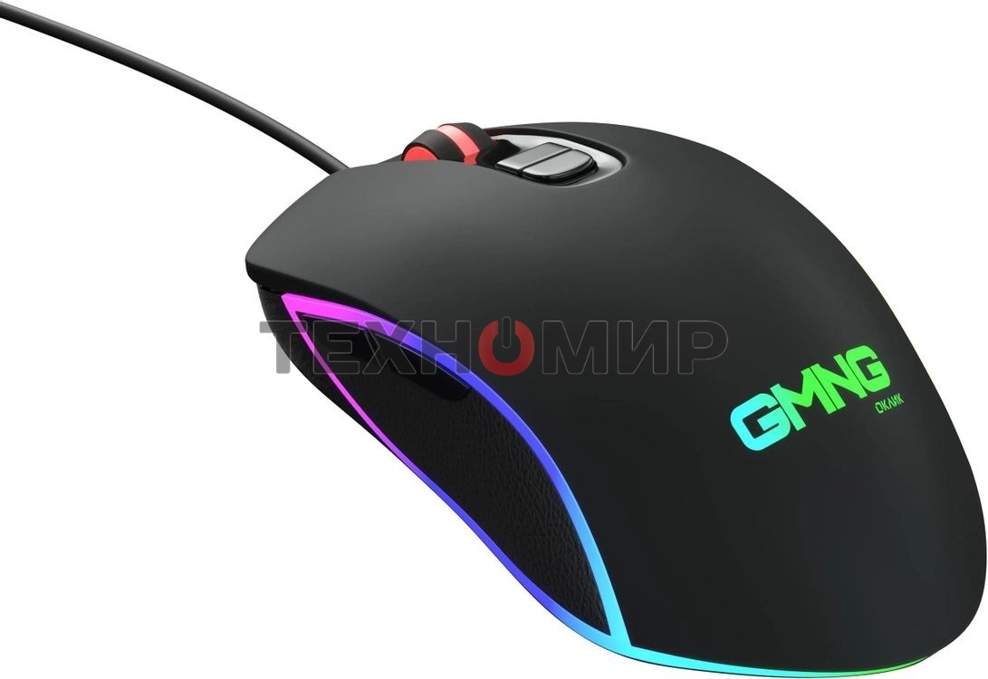 Мышь проводная GMNG 730GM черный, 12000 dpi, USB, кнопки - 7