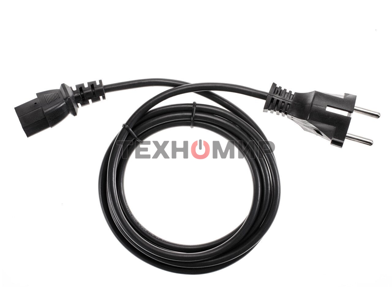 Кабель компьютер - розетка 1,5 м 220V (Европейский стандарт) VCOM/TELECOM