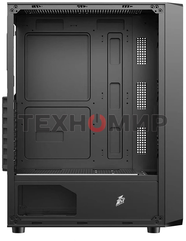Компьютерный корпус 1STPLAYER FD3 Black, ATX, 4x120мм LED fans inc.