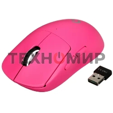 Мышь беспроводная Logitech G PRO X Superlight 2 розовый, 32000 dpi, радиоканал, USB, кнопки - 5