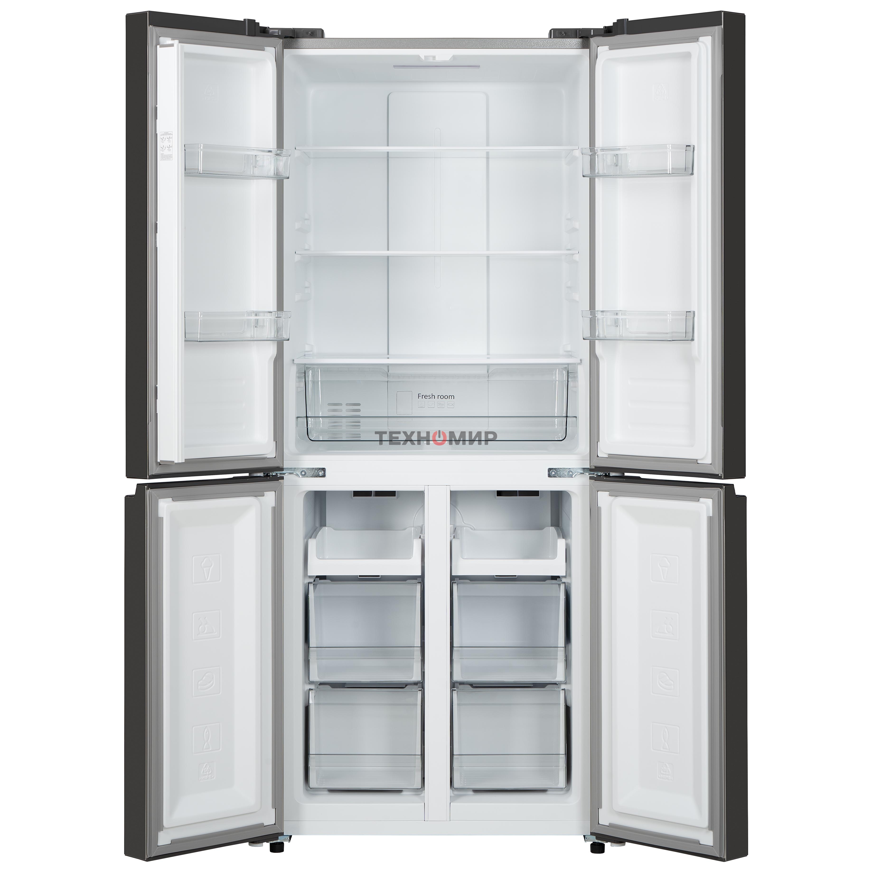 Холодильник Бирюса CD 405 I нержавеющая сталь двухкамерный 289/130л морозилка снизу Side by Side