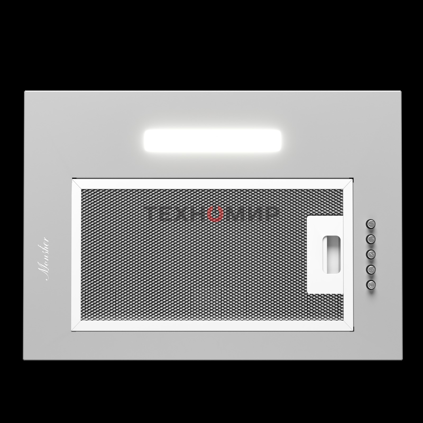 Вытяжка встраиваемая Monsher Angers 40 Acier серебристый, 40 см, 800 куб. м/ч, 45 дБ
