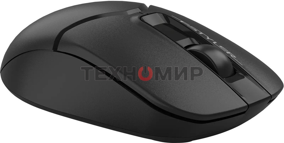 Мышь беспроводная A4Tech Fstyler FG12S черный, 1200 dpi, радиоканал, USB, кнопки - 3