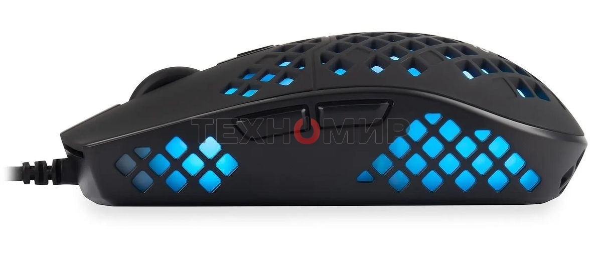 Мышь проводная Acer OMW134 черный, 3200 dpi, USB, кнопки - 6