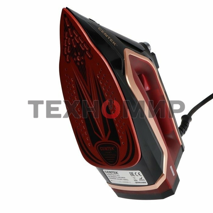 Утюг Centek CT-2313 красный, 2400 Вт, 50 г/мин, 185 г/мин, 350 мл