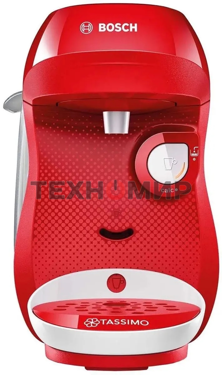 Кофемашина капсульная Bosch Tassimo TAS1006 Happy красный, исп. кофе - капсулы, 0.7 л, 1400 Вт.
