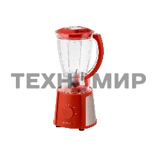 Блендер Galaxy Line GL 2162, красный, стационарный, 700 Вт, четырехлопастный нож, 4 скорости, импульсный режим