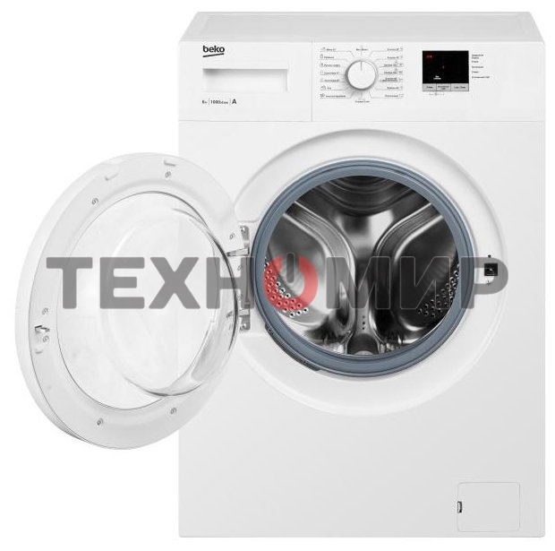 Стиральная машина Beko WRE6511ZWW белый, загрузка фронтальная 6 кг, 1000 об/мин., класс: А++