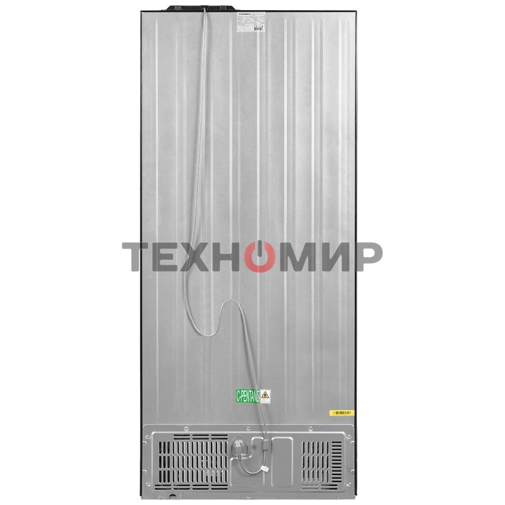 Холодильник Maunfeld MFF183NFBE черный трехкамерный инвертор 270/135л морозилка снизу, Total NoFrost, Side by Side