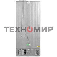 Холодильник Maunfeld MFF183NFBE черный трехкамерный инвертор 270/135л морозилка снизу, Total NoFrost, Side by Side