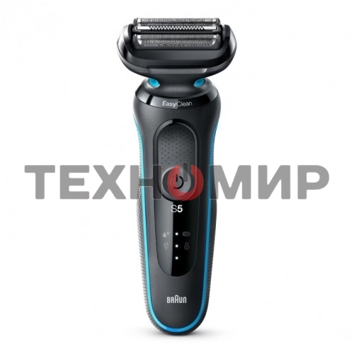 Электробритва Braun 51-M1000s черный/голубой