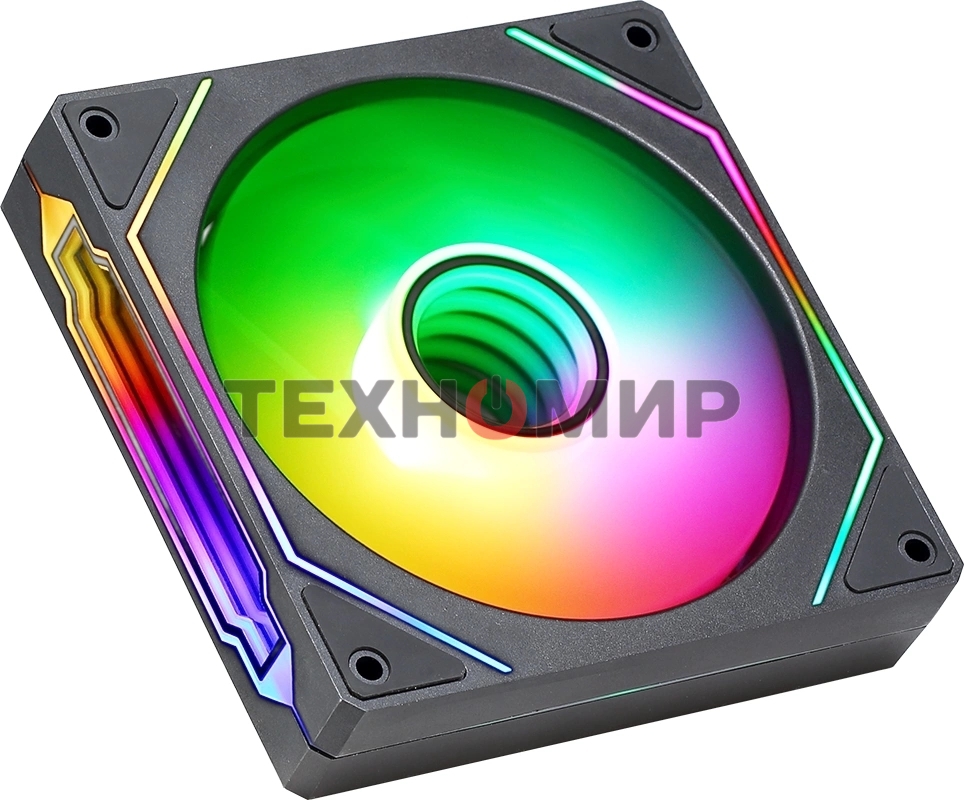 Вентилятор для корпуса Aerocool/Formula Floe 12BK ARPW ARGb черный, 120 мм, 1500 об/мин, 26.8 дБ, 4 pin