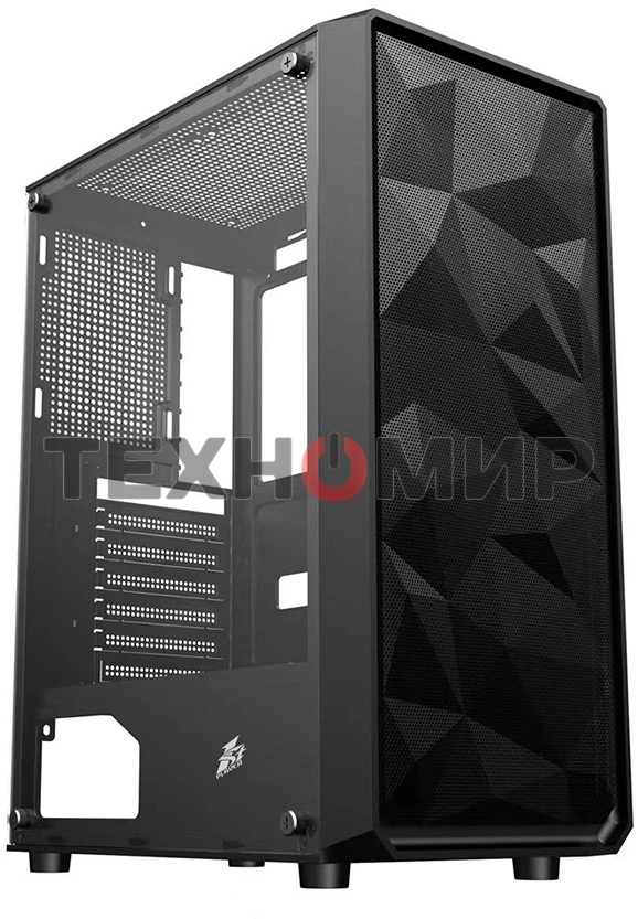 Компьютерный корпус 1STPLAYER FD3 Black, ATX, 4x120мм LED fans inc.