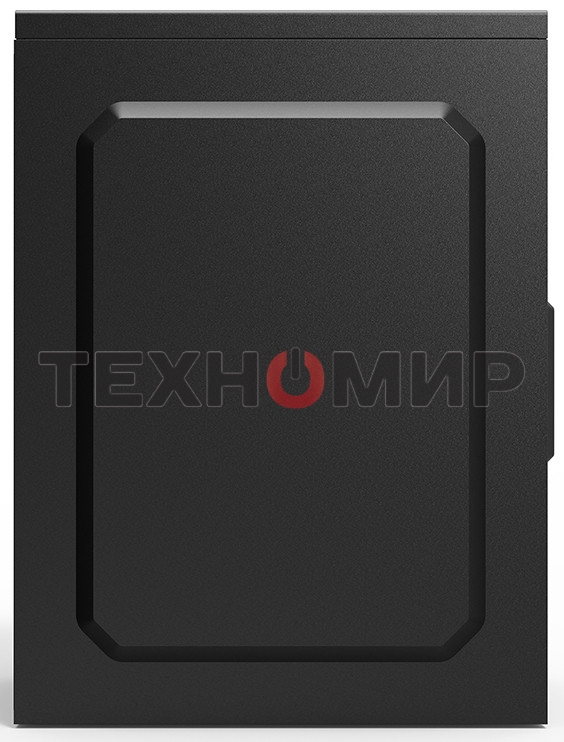 Компьютерный корпус CBR PCC-MATX-MX08-WPSU mATX Minitower MX08, без БП, 2*USB 2.0, HD Audio+Mic, черный