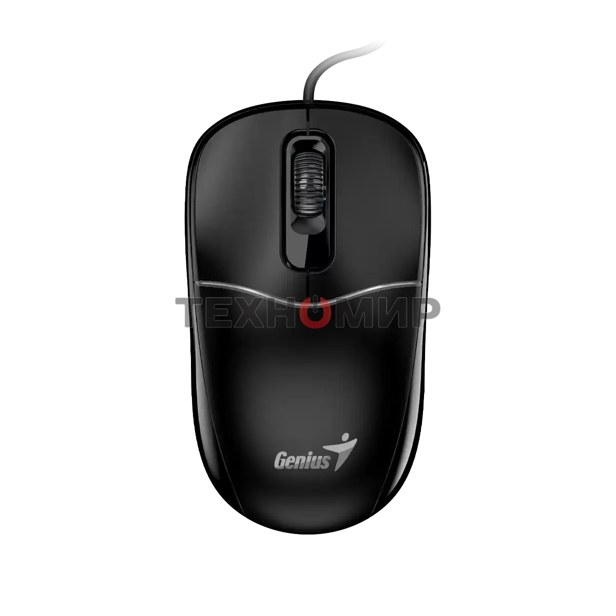 Мышь проводная Genius DX-111 черный, 1200 dpi, USB, кнопки - 3