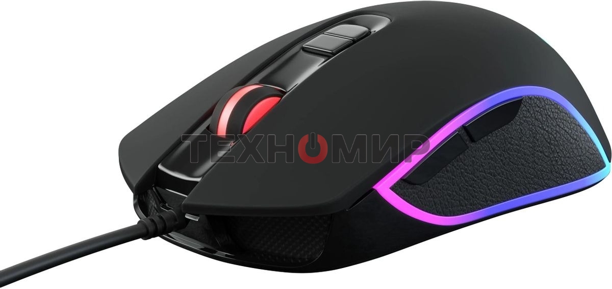 Мышь проводная GMNG 730GM черный, 12000 dpi, USB, кнопки - 7