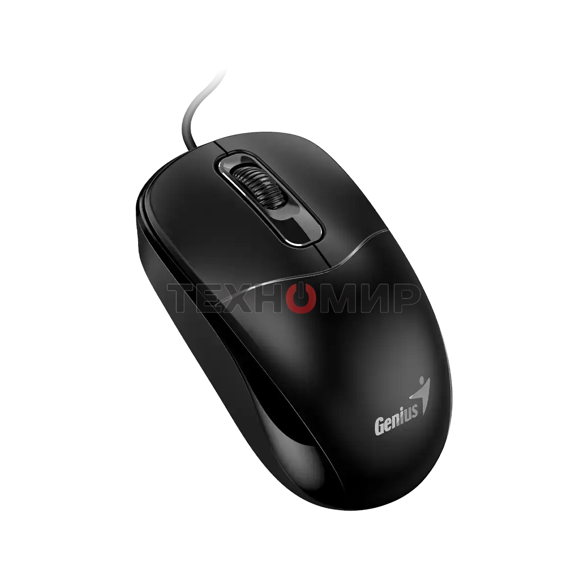 Мышь проводная Genius DX-111 черный, 1200 dpi, USB, кнопки - 3