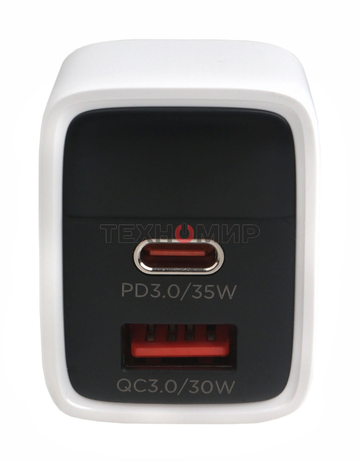 Сетевое зарядное устройство с дисплеем Cablexpert MP3A-PC-52, 35Вт GaN, QC3.0/PD3.0, 1хUSB, 1хType-C, белый, коробка