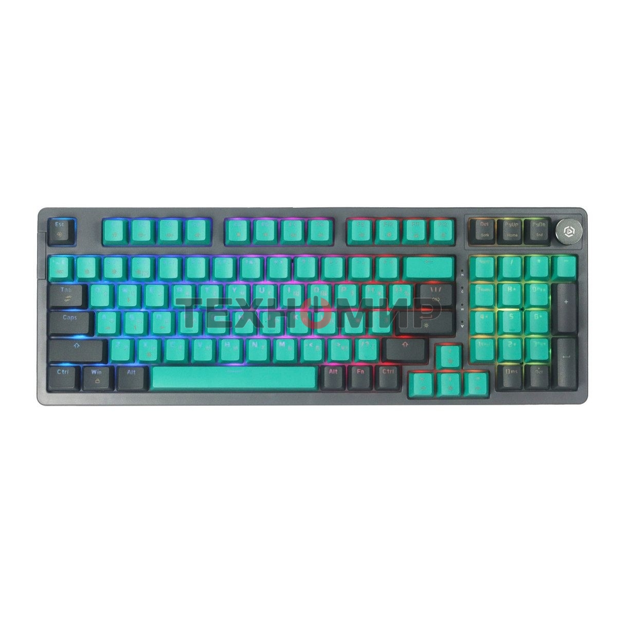 Клавиатура Raskat KM005 проводная, USB Type-A, чёрный/серый