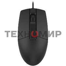 Мышь проводная A4Tech OP-335S черный, 1200 dpi, USB, кнопки - 3