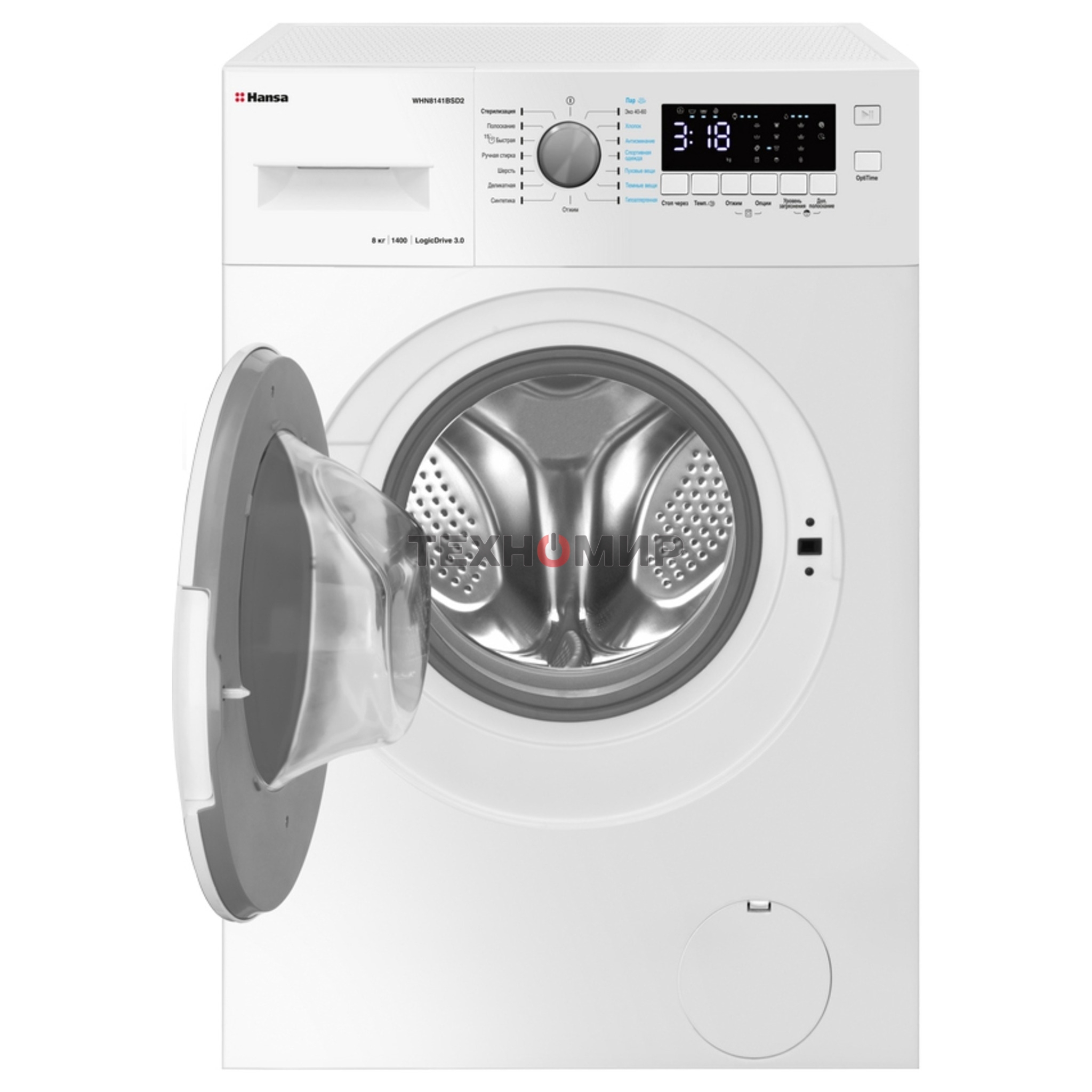 Стиральная машина Hansa WHN8141BSD2 белый загр. фронтальная макс.: 8 кг 1400 об/мин класс: А+++
